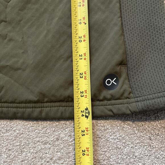 Outerknown Active 1/4 Zip Pullover Jacket Mens Sz XS Olive Green Warm Up - Picture 9 of 13